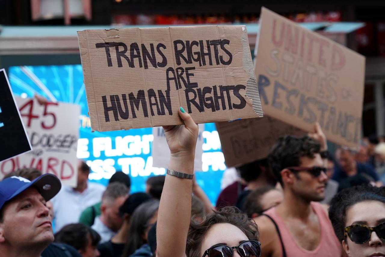 riconoscimento delle donne transgender Trump contro le persone transgender