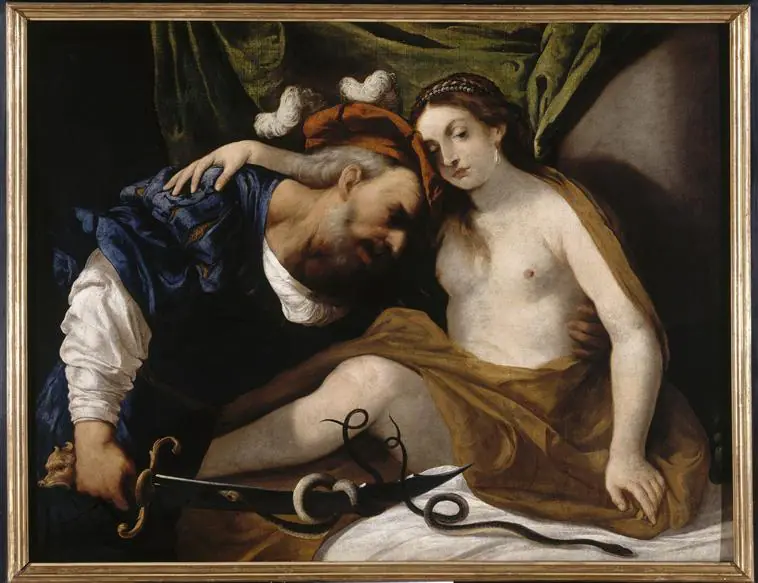Tiresia, in versione maschile e femminile, in un dipinto di Pietro Della Vecchia